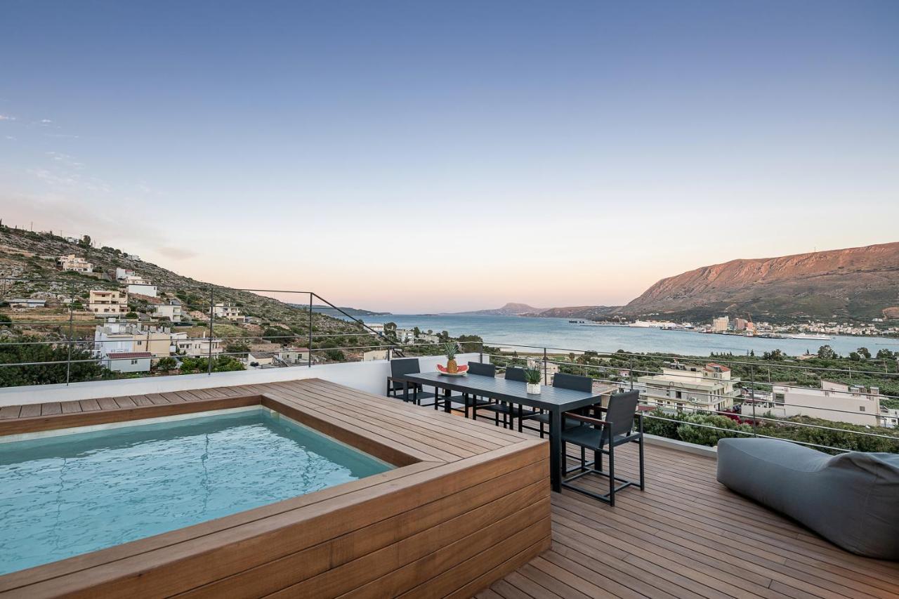 Seametry Luxury Living Penthouse Villa Souda Bagian luar foto