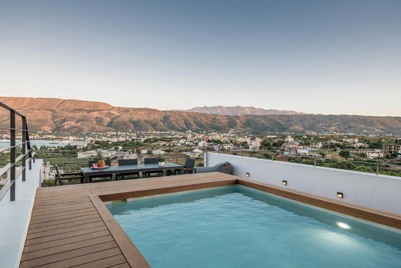 Seametry Luxury Living Penthouse Villa Souda Bagian luar foto